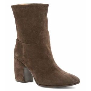 Alberto Fermani Coletta Brown Suede Heeled Boots